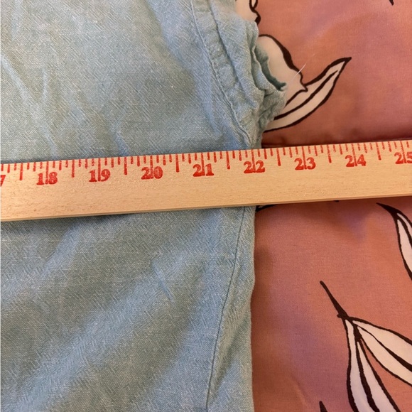 Weatherproof Linen Light Blue Button-Down Shirt - Picture 4 of 8